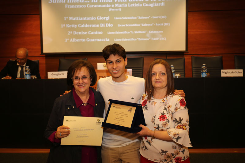 I classificato ex-aequo Mattiantonio Giorgi Liceo Scientifico “Zaleuco” di Locri (RC)